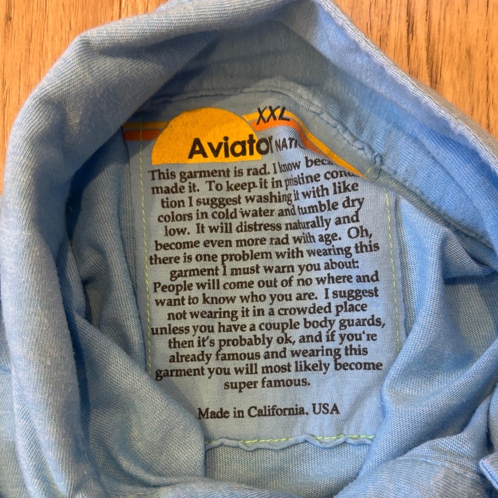 Aviator Nation Light Blue Garment - Picture 2 of 5